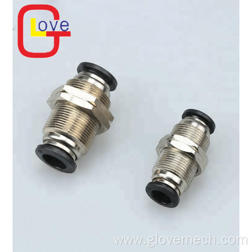 PM bulkhead Pneumatic Straight Fitting Connector